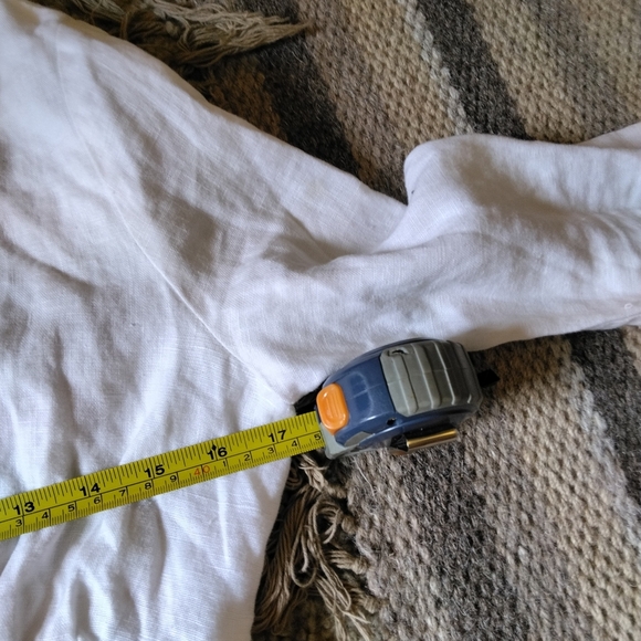 Reformation Women's Vance 100% linen long sleeve top White Size 4 - Picture 5 of 7